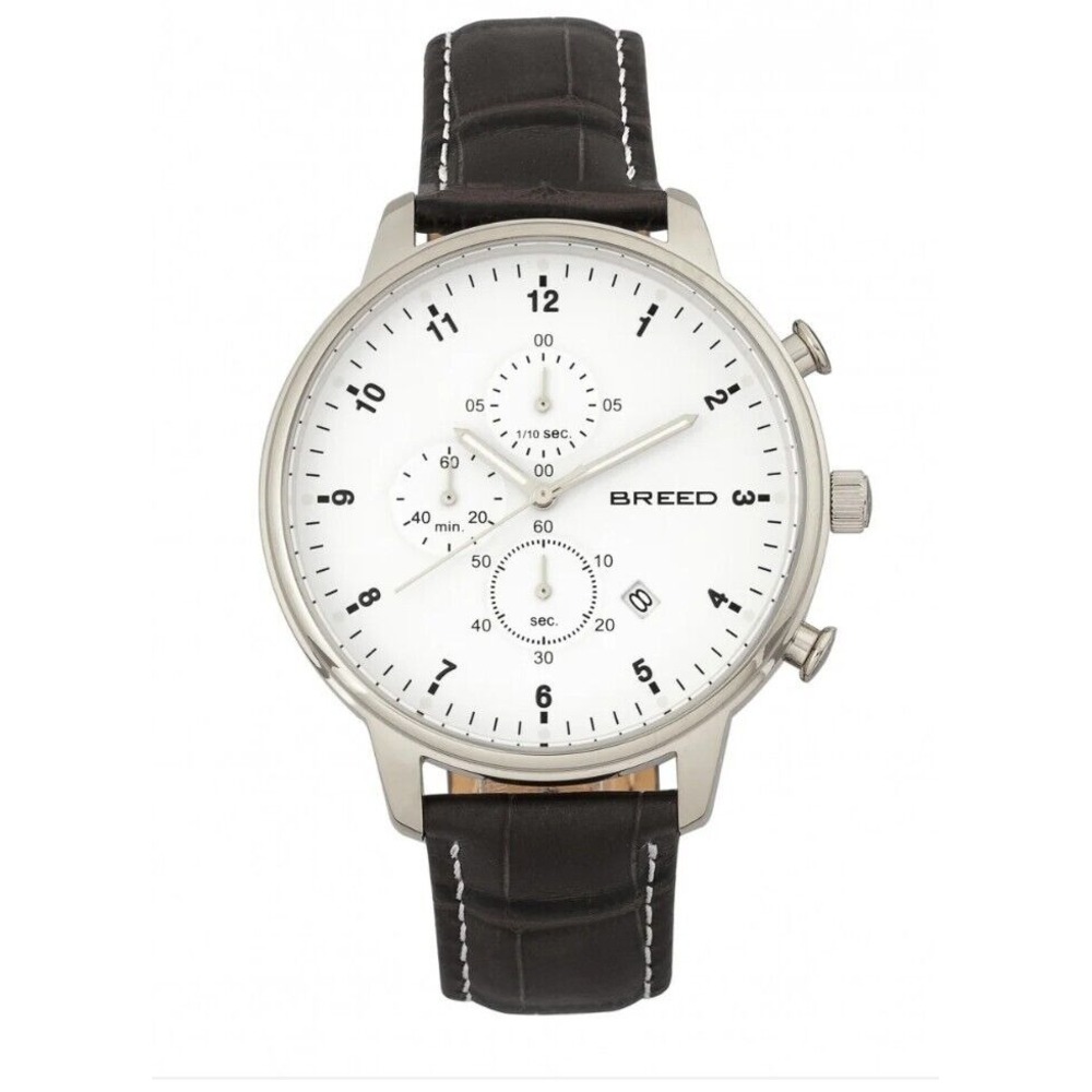 Breed Holden Men's Full Functio Chronograph White Face‎ New *Needs New Battery*